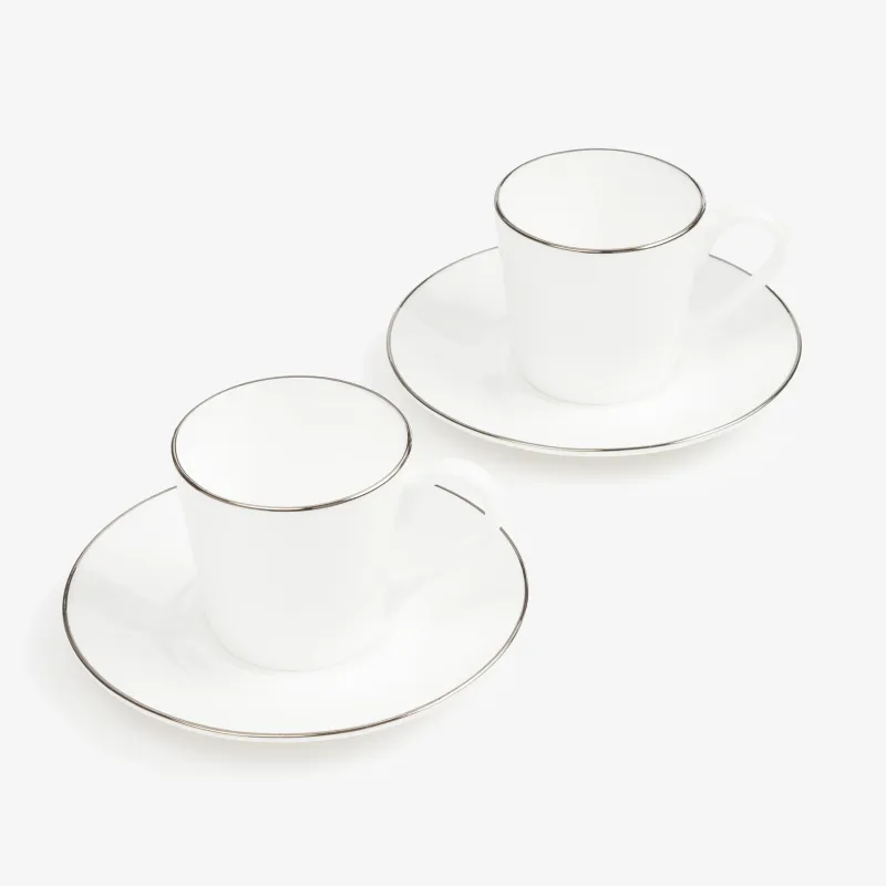 Coffee pair, 2 pers, 4 pr, 90 ml, porcelain F, Antarctica, image-1