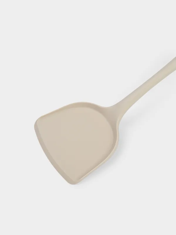 Serving spoon, 32 cm, silicone / nylon, beige, Benefit, image-3