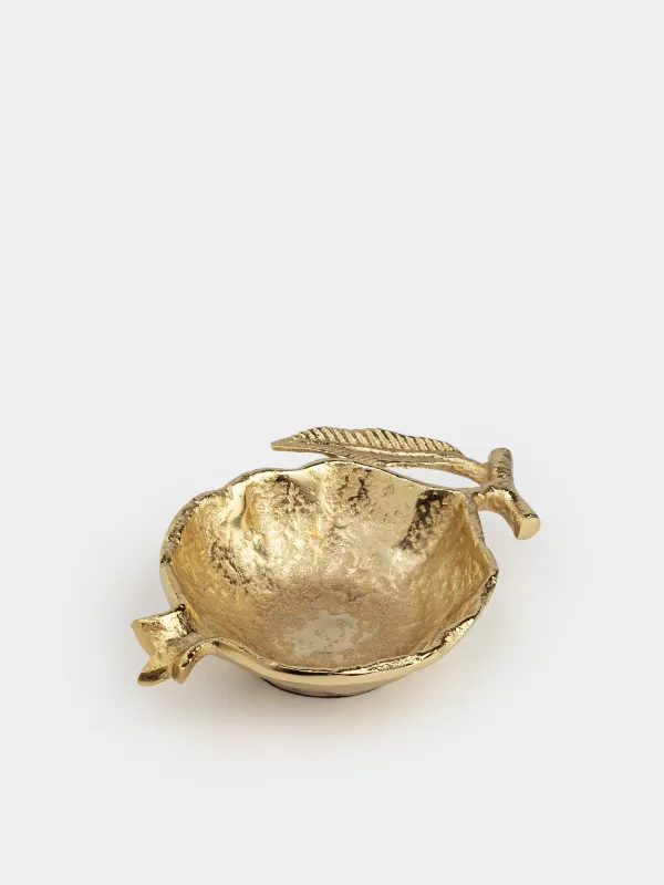 Decorative dish, 19x14 cm, metal, golden, Garnet, Fantastic gold, image-0