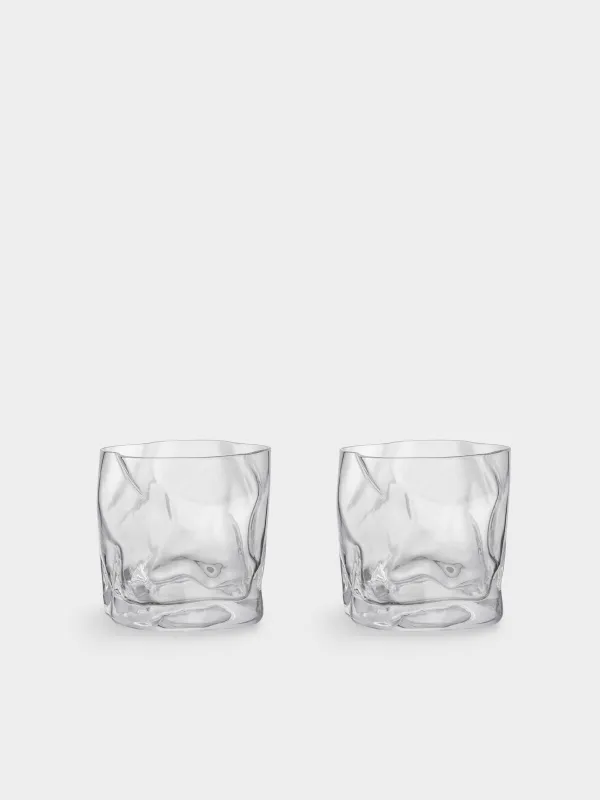 Drinking glass, 8 cm, 245 ml, 2 pcs, glass, Slalom, image-0