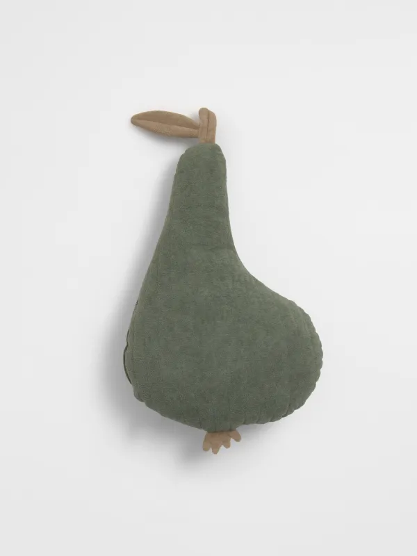 Decorative pillow, 33x60 cm, boucle, green, Pear, Boucle figure, image-0