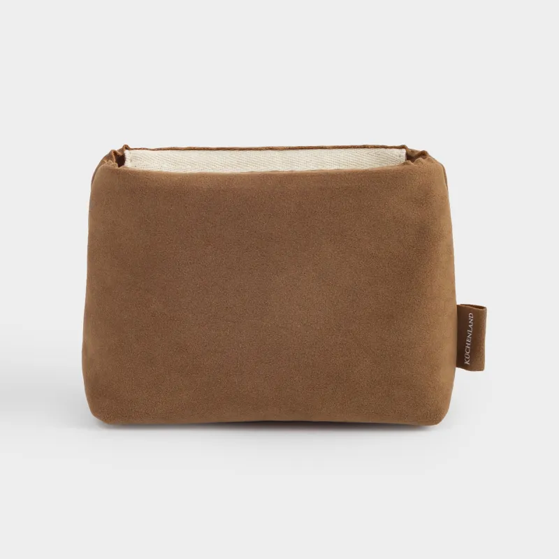 Cosmetic bag, 18x10 cm, polyurethane, sand, Krast