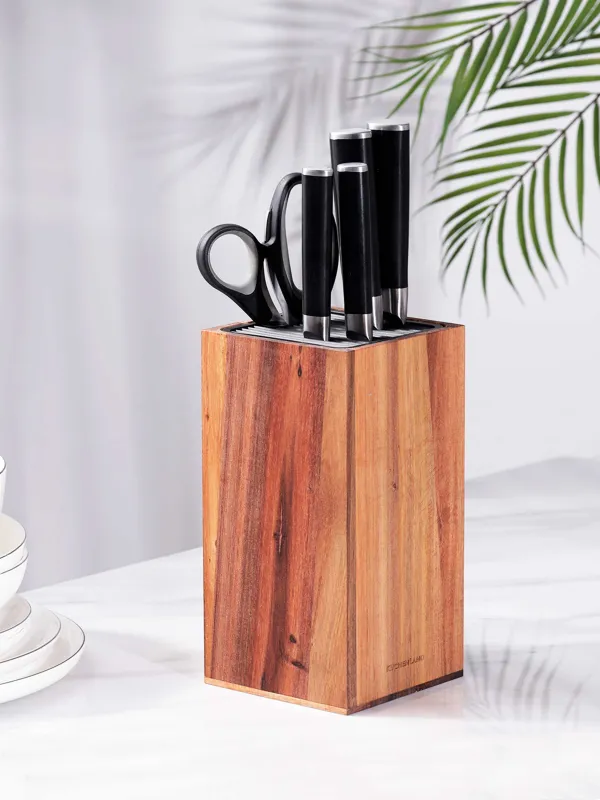 Knife stand, 23 cm, universal, wood / plastic, Noble tree, image-5