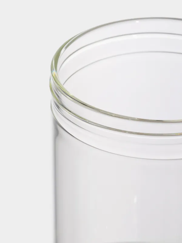 Storage container, 9x17 cm, 900 ml, glass B / rhinestones, Crystal decor, image-3