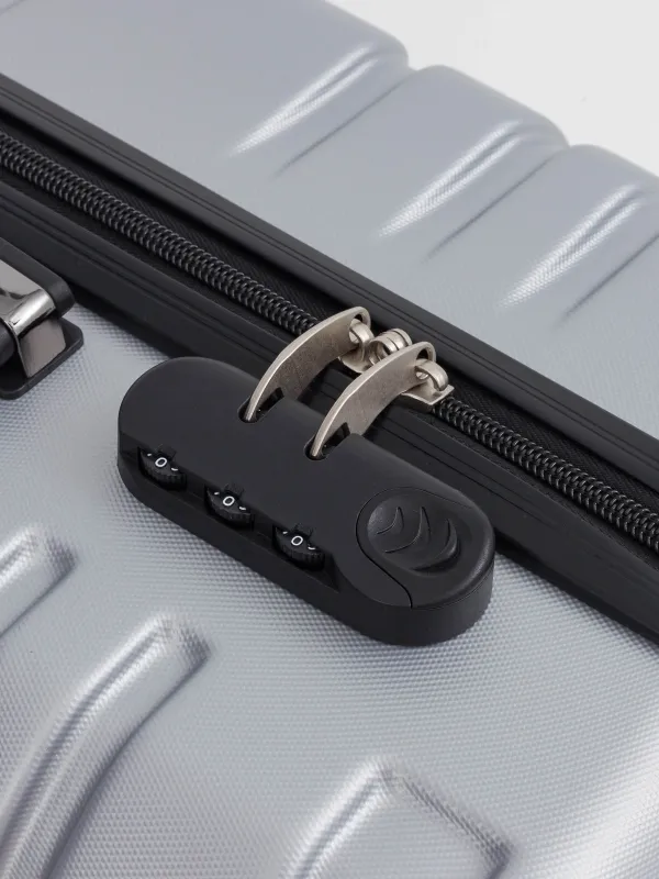 Suitcase M, 45x25x67 cm, 3,4 kg, with lock, plastic, graphite, Travel comfort, image-8