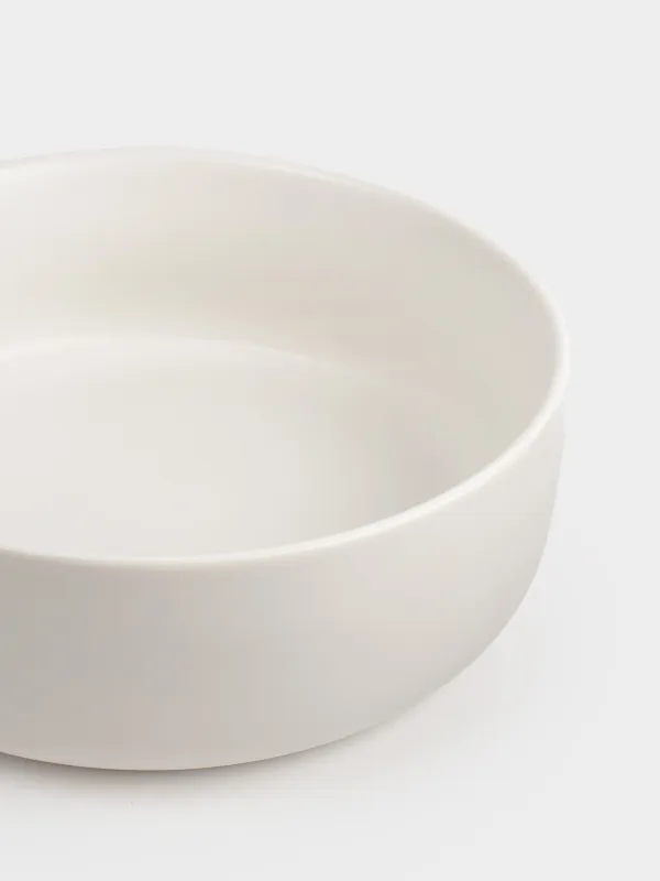Baking dish, 15 cm, with handle, round, ceramic, white, Light kitchen, image-6