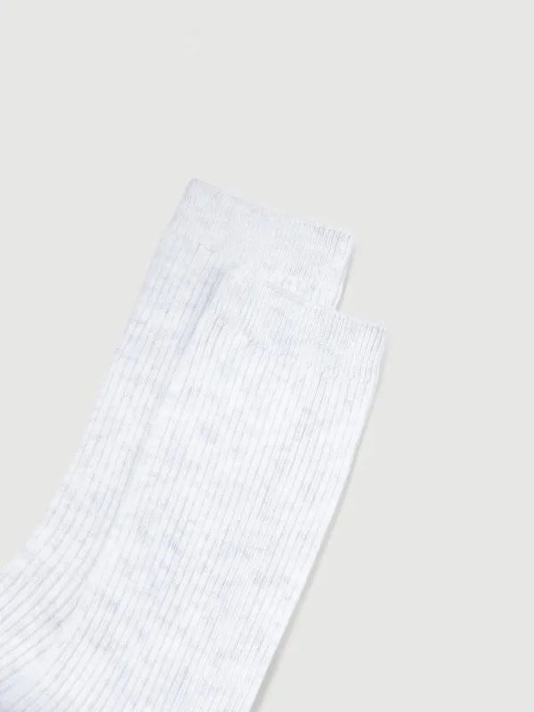 Women's socks, cotton / polyester, white, Rubchik, image-2