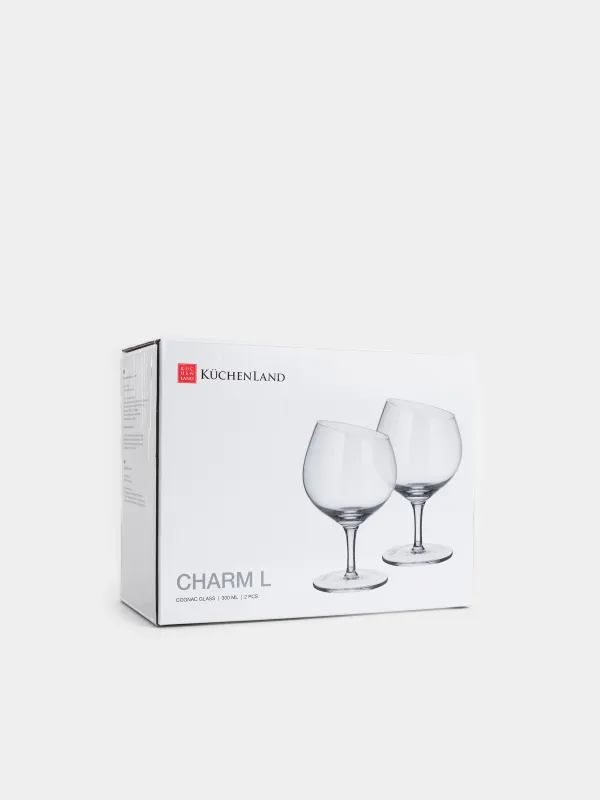 Drinking glass, 300 ml, 2 pcs, glass, Charm L, image-3