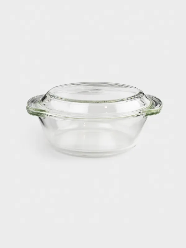Baking dish, 22 cm, 1,5 l, with lid, Glass T, round, Cook, image-0