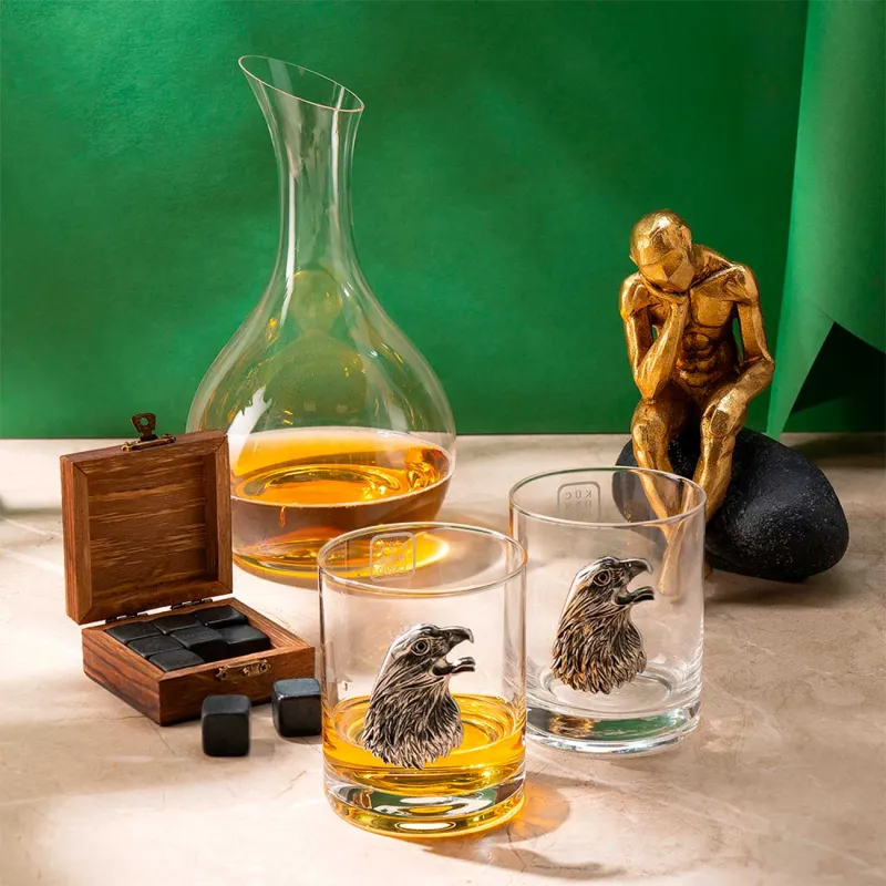 Set of cubes for cooling drinks, 10 pr, in a box, basalt, image-4