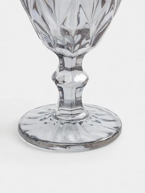 Drinking glass, 300 ml, glass R, grey, Rhomb color, image-3