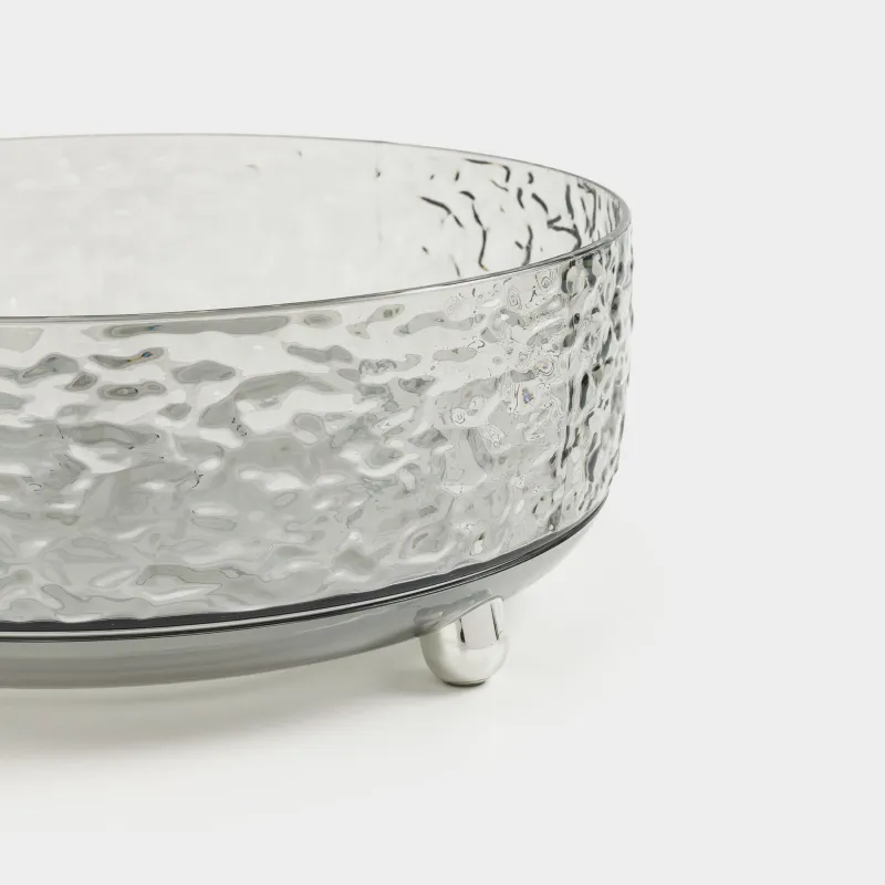 Organizer for cosmetics, 23x9 cm, on legs, rotating, plastic, gray, Renaissance clear, image-2