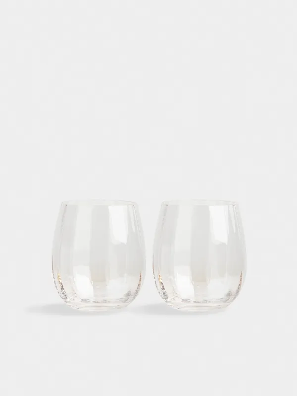 Glass, 10 cm, 450 ml, 2 pcs, glass, beige, Filo R color, image-0