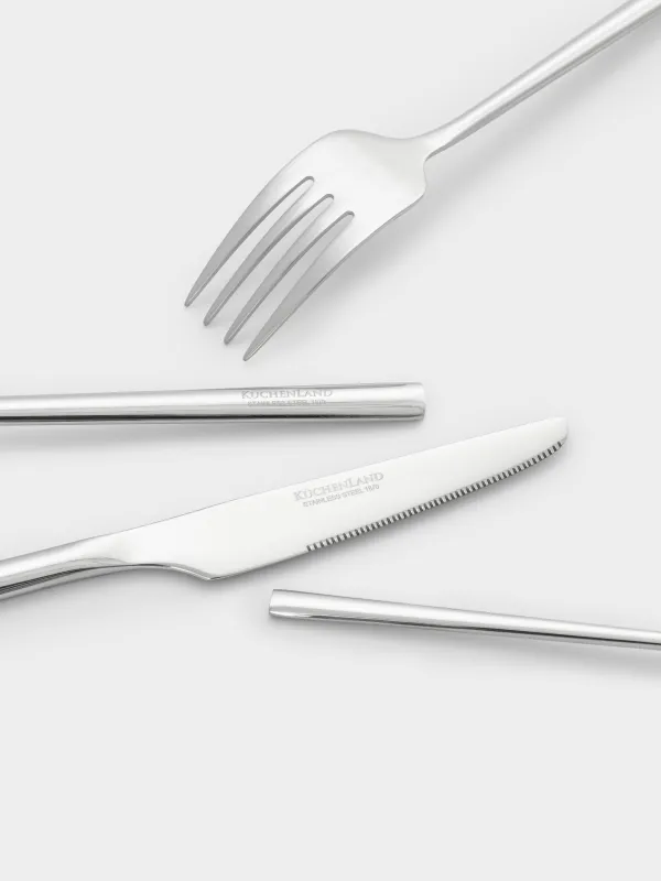 Cutlery, 6 persons, 24 items, steel, Copenhagen, image-1