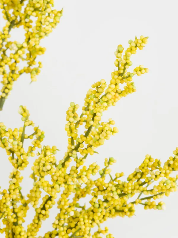 Decorative branch, 78 cm, foam/metal, Yellow berries, Flower garden, image-3