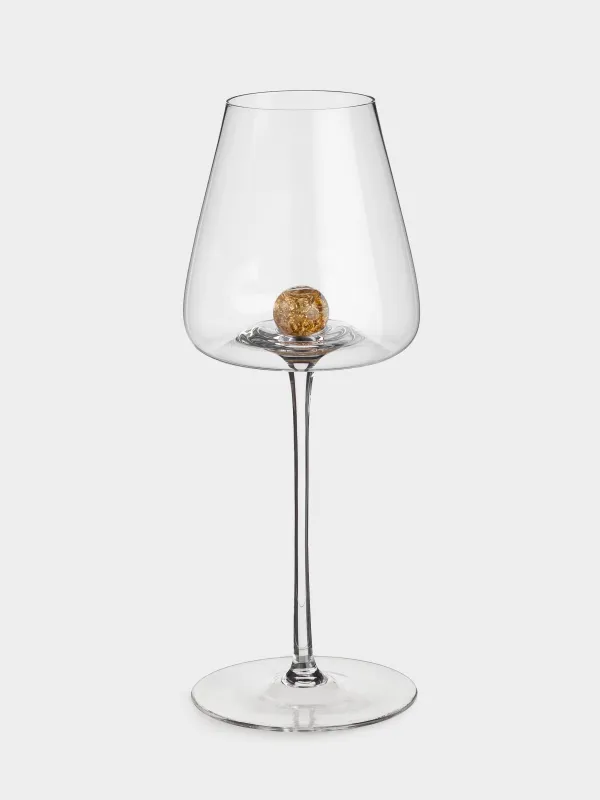 Drinking glass, 480 ml, 2 pcs, Crystal glass, Amber ball, Sorento, image-1