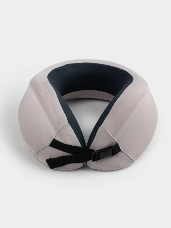 Travel pillow, 27 cm, polyester, beige-black, Travel comfort, image-1