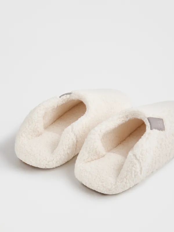 Women's slippers, homewear, size 36-37, artificial fur, milky, Plush mild, image-5