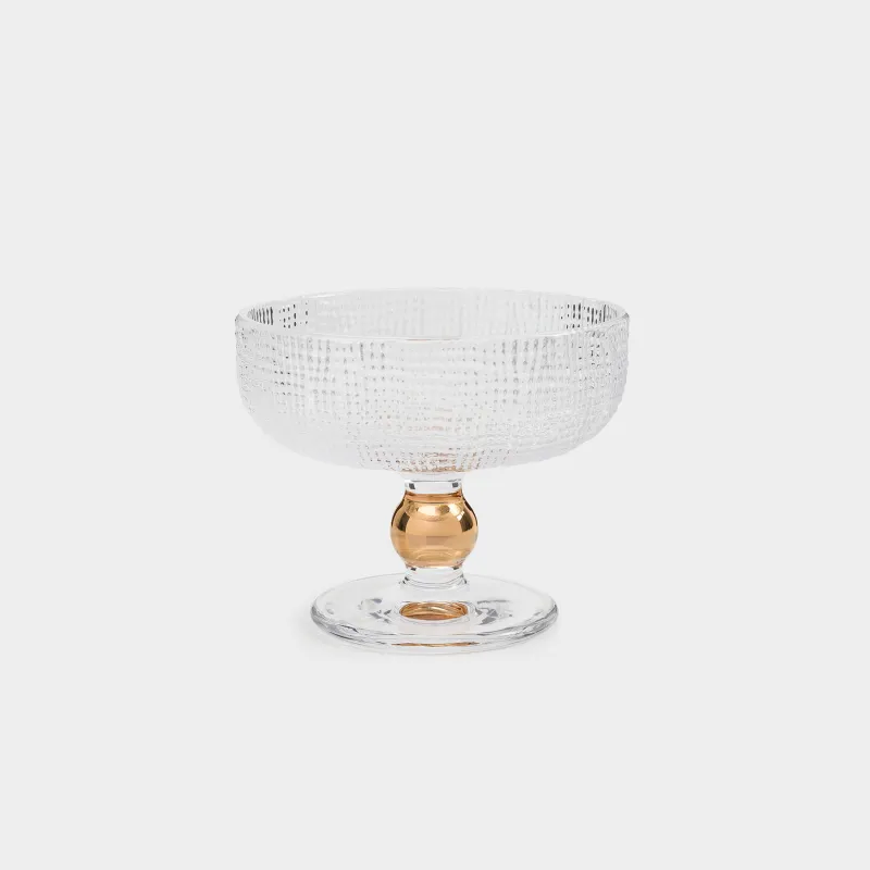 Cream bowl, 10 cm, 280 ml, glass R, Grain gold