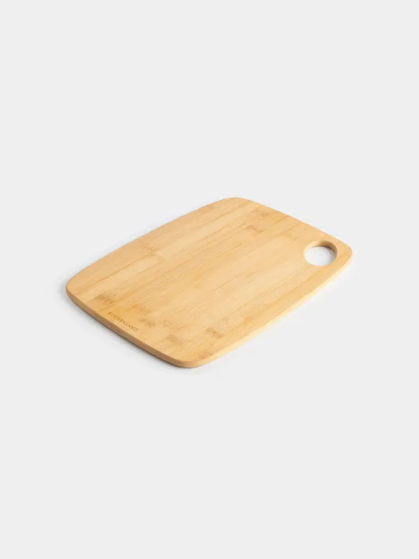 Cutting board, 35х25 cm, rectangular, rounded, bamboo, Bamboo, image-4