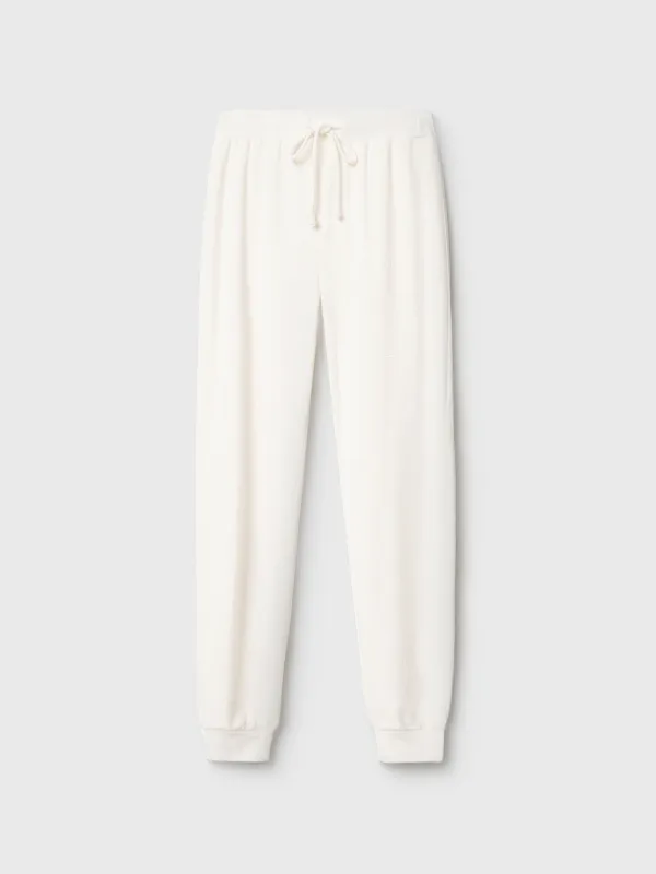 Women's trousers, homewear, size S, velour, milky, horses, Tamila, image-6