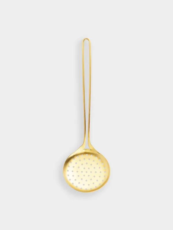 Skimmer, 37 cm, steel, gold, Device gold, image-1