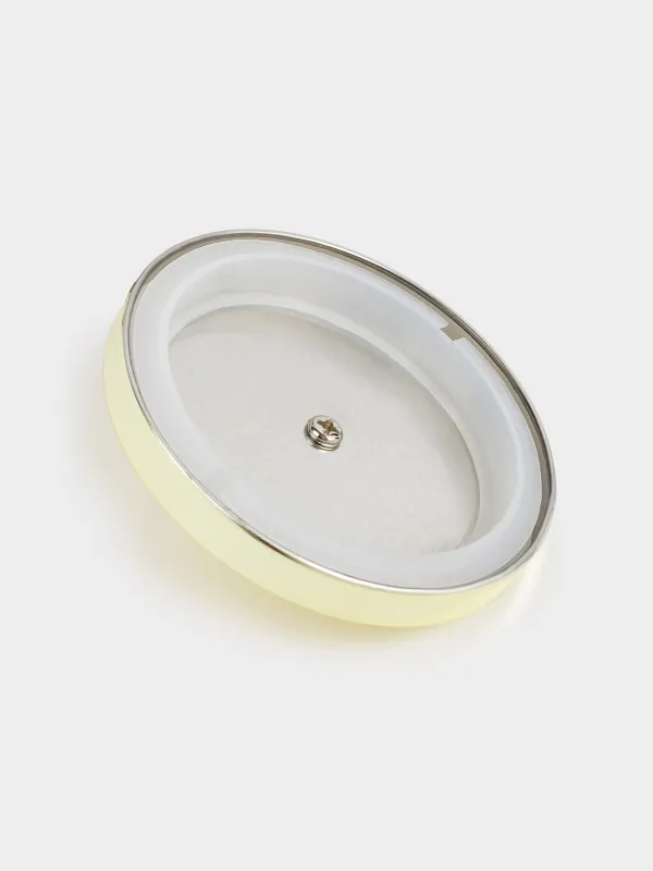 Storage container, 9x12 cm, 450 ml, glass / metal, gold, Classic gold, image-4