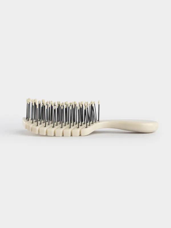 Massage comb, 14 cm, plastic, beige, Demo, image-2