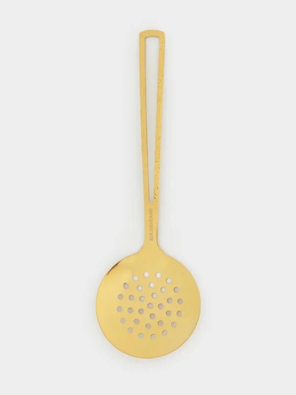 Skimmer, 25 cm, steel, golden, Viron gold