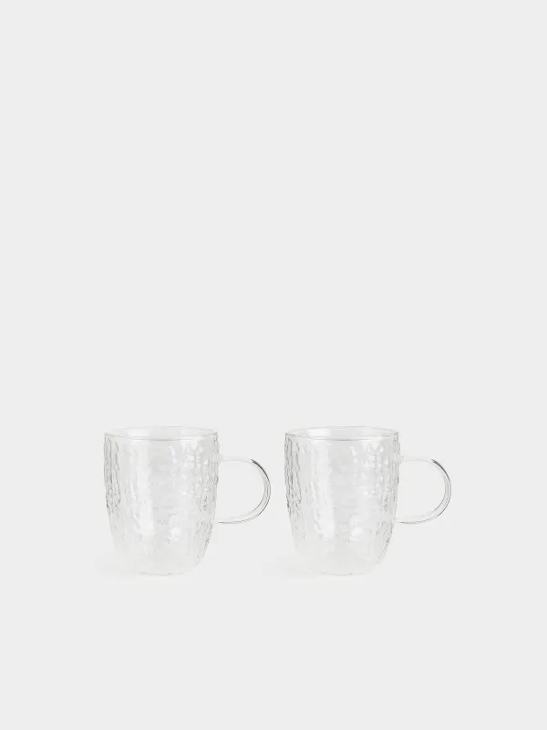 Mug, 400 ml, 2 pcs, glass B, Air ripply, image-3