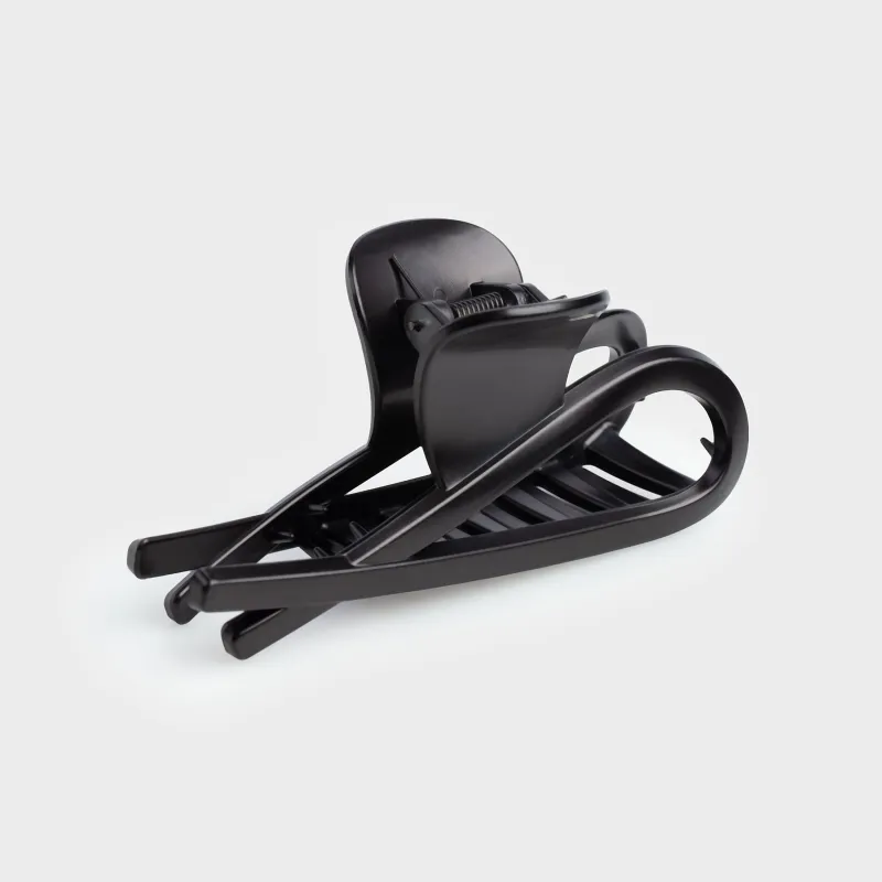 Hair clip, 11 cm, plastic, black, Crab, Hair basic