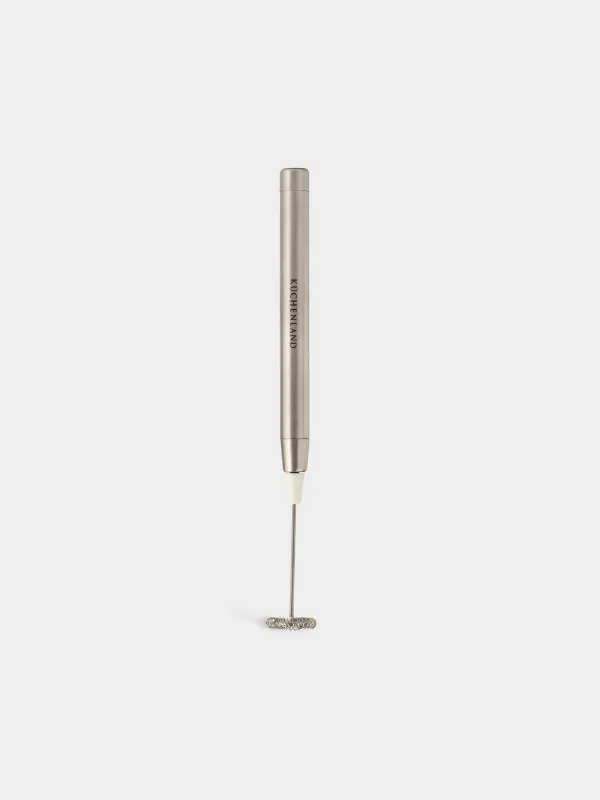 Milk frother, 21 cm, submersible, steel, Beige, Cappuccino, image-0