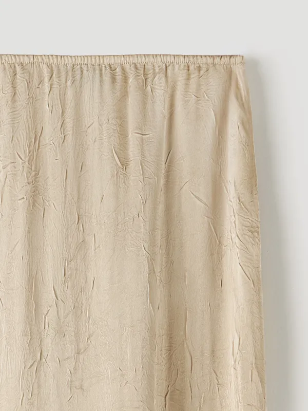 Women's skirt, maxi, size S, polyester, gold, Rosalinda, image-7