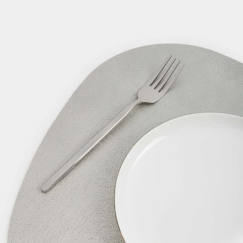 Placemat, 37x45 cm, double-sided, PVC, shaped, silver/gold, Rock, image-5