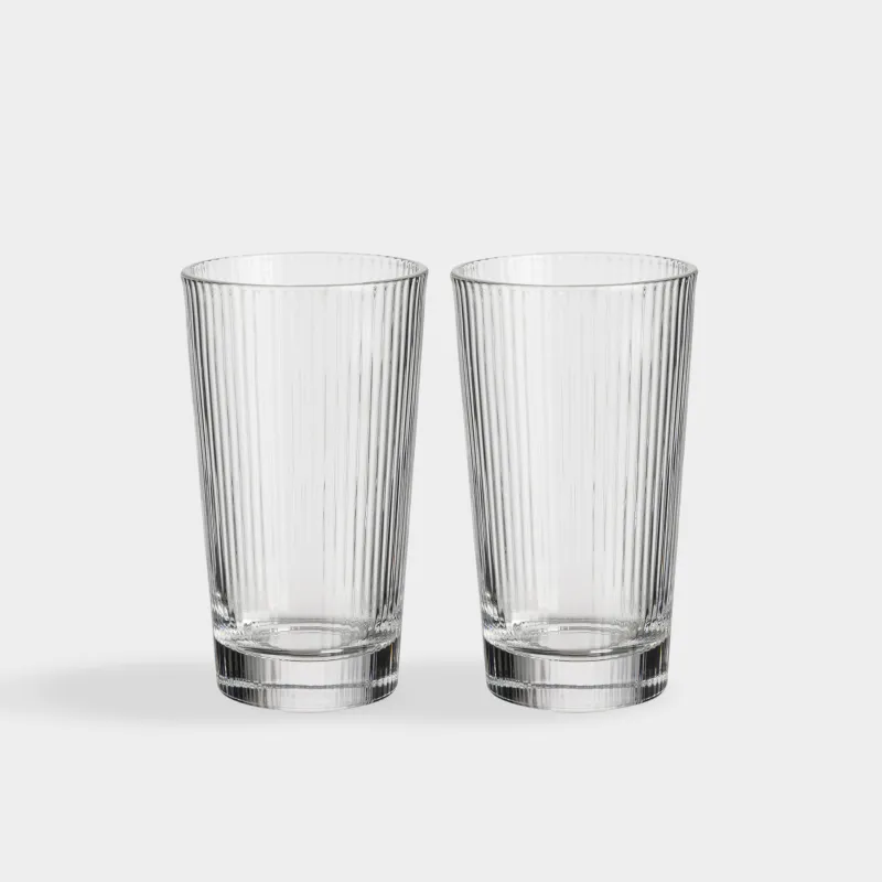 Glass, 14 cm, 400 ml, 2 pcs, glass R, Ribby