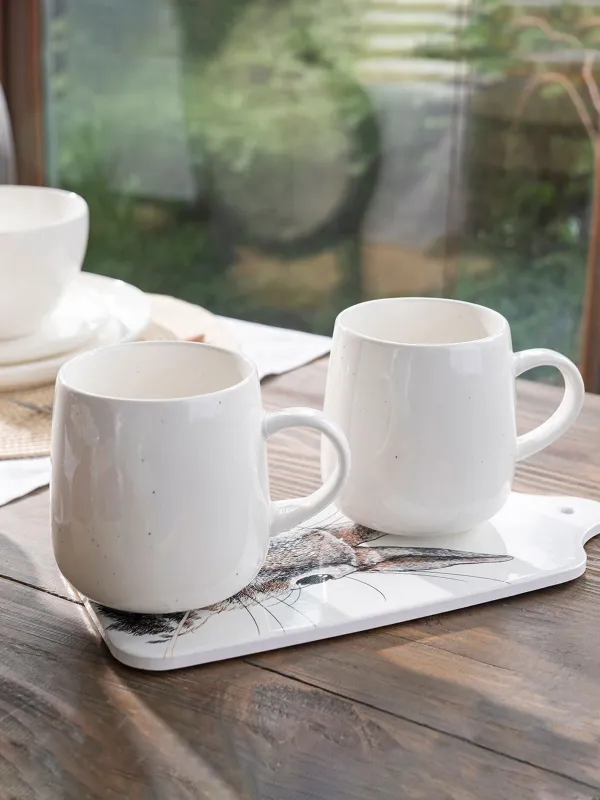 Mug, 500 ml, porcelain N, milk, Dots, Boho, image-5