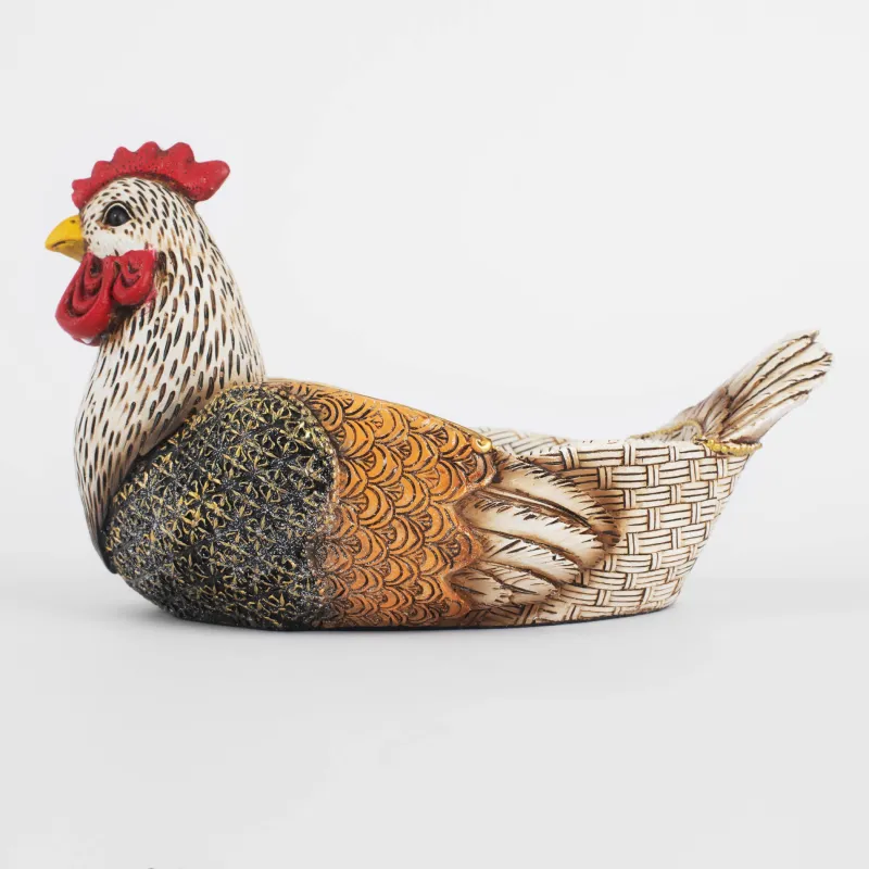 Candy bowl, 25x17 cm, polyresin, colored, Chicken, Natural Easter, image-2