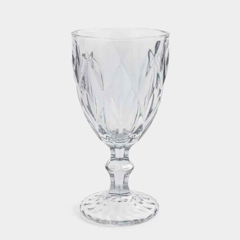 Wine glass, 300 ml, 6 pcs, glass R, grey, Rhomb color, image-4