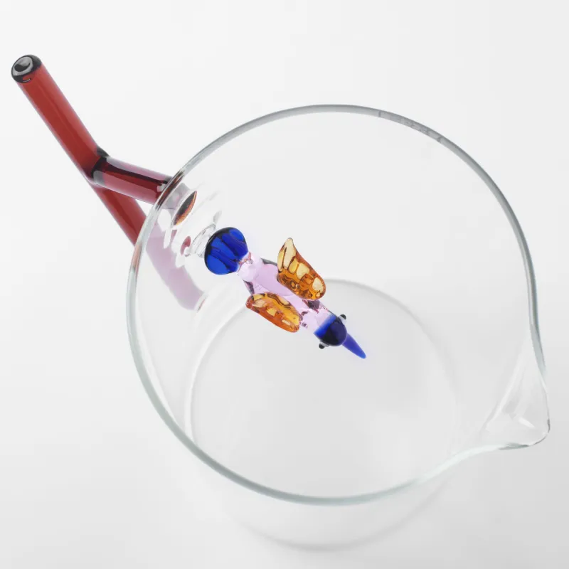 Jug, 1.4 l, glass B, brown handle, Hummingbird, Shape, image-4