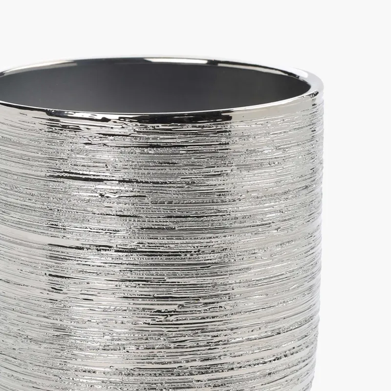 Planters, 14x14 cm, ceramic, silver, Galore, image-1
