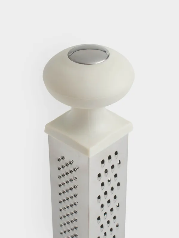 Grater, 23 cm, on a stand, four-sided, steel / plastic / wood, Galori, image-5