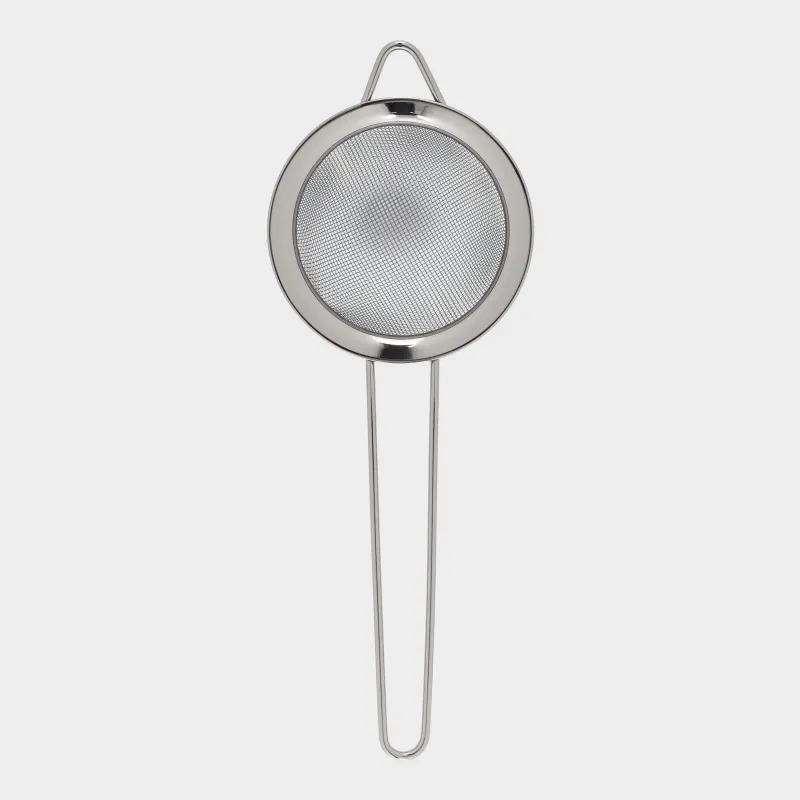 Sieve, 8 cm, with handle, steel, dark grey, Titanium