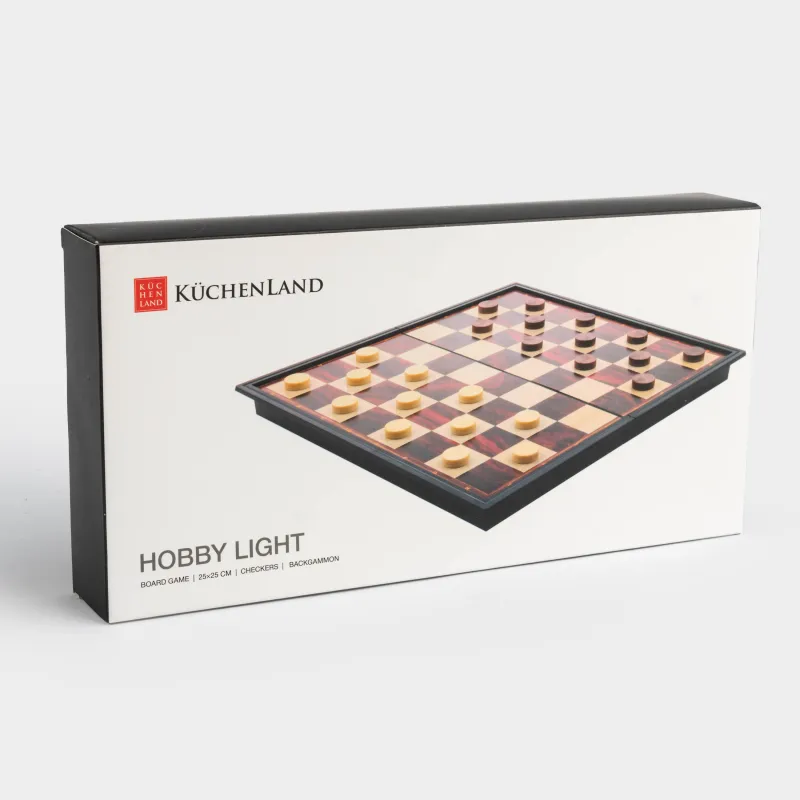 Board game, 25x25 cm, checkers/backgammon, road, plastic, Hobby light, image-9