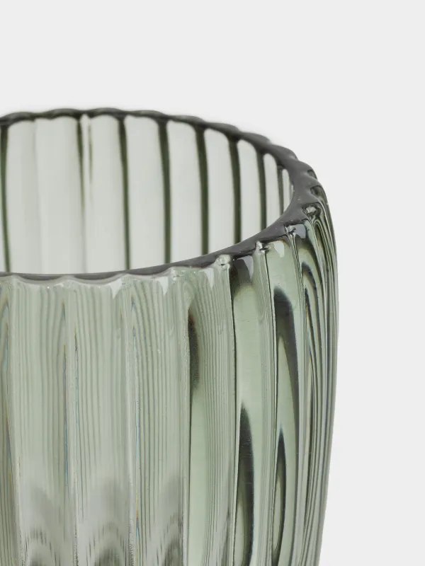 Bathroom tumbler, 9 cm, glass, green, Artemis, image-2