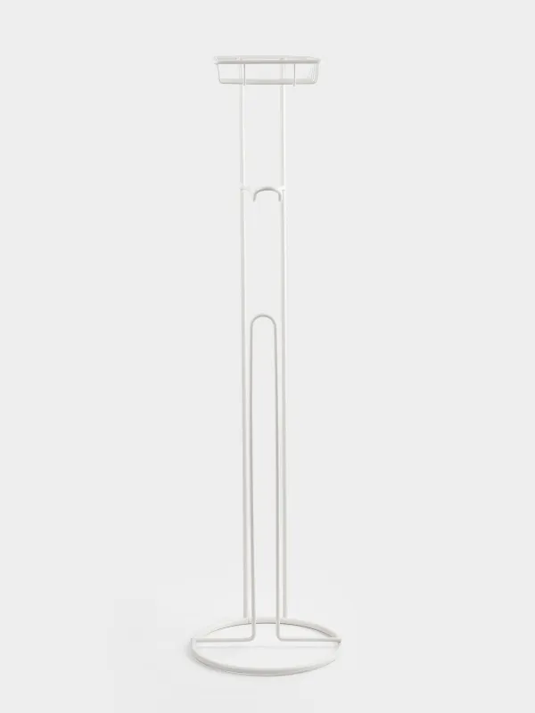 Toilet paper holder, 64 cm, floor-standing, metal, milky, Method, image-2