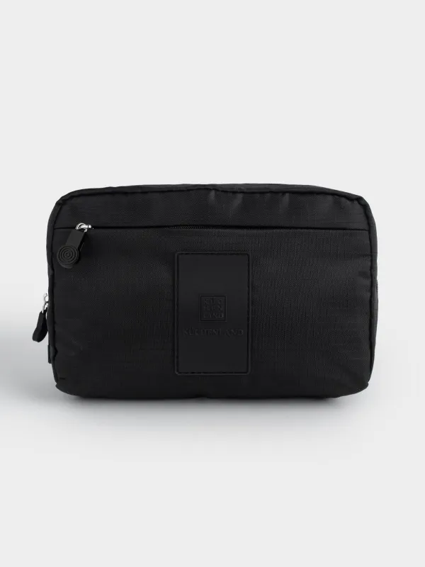 Travel cosmetic bag, 20x12 cm, polyester, black, Easy Travel, image-0