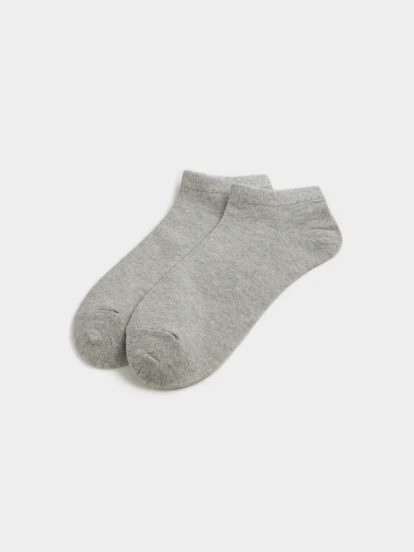 Women's socks, size 36-38, cotton / polyester, graphite, Glint, image-1