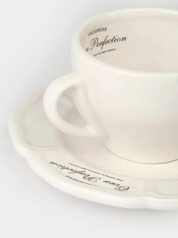 Tea pair, 1 person, 2 items, 240 ml, ceramics, milky, Progress, Course, image-2