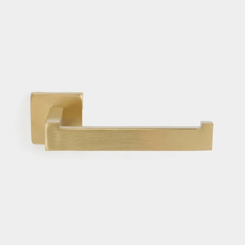 Toilet paper holder, 16 cm, wall-mounted, steel, gold, Trend, image-0