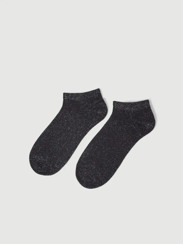 Women's socks, p. 36-38, cotton / polyester, black, Glint, image-0